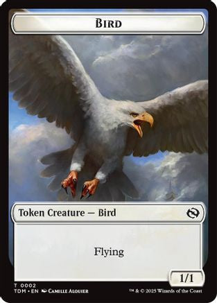 Bird // Monk Double-Sided Token (2 // 3) - Tarkir: Dragonstorm