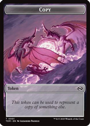 Copy // Monk Double-Sided Token (1 // 3) - Tarkir: Dragonstorm