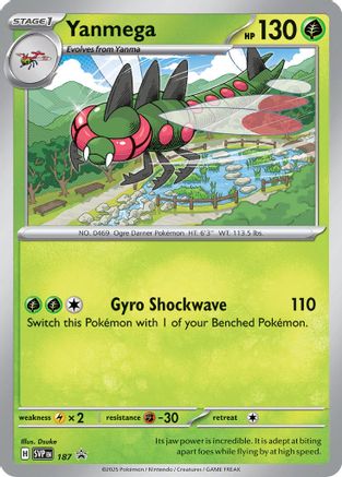 Yanmega - 187 (187) Holofoil - SV Scarlet & Violet Promo Cards