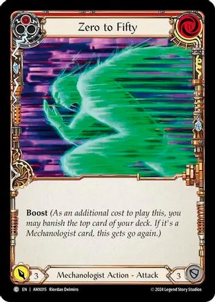 Zero to Fifty (Red) (AMX015) - Armory Deck: Maxx Nitro