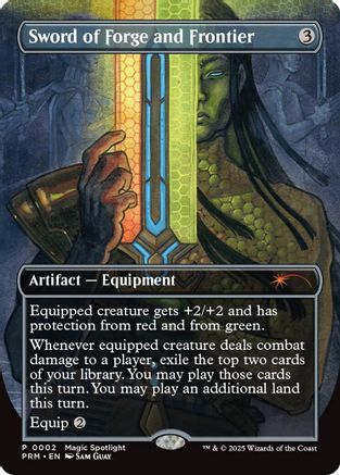 Sword of Forge and Frontier (Borderless) (002) - Unique and Miscellaneous Promos