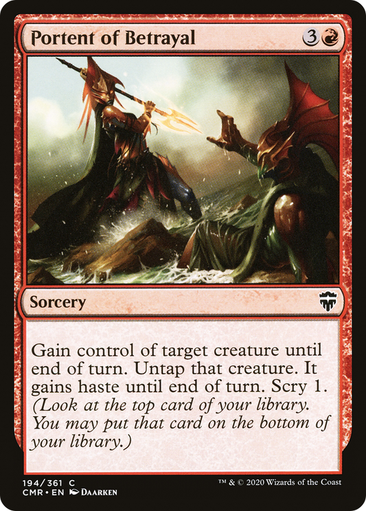 Portent of Betrayal [Commander Legends] Foil