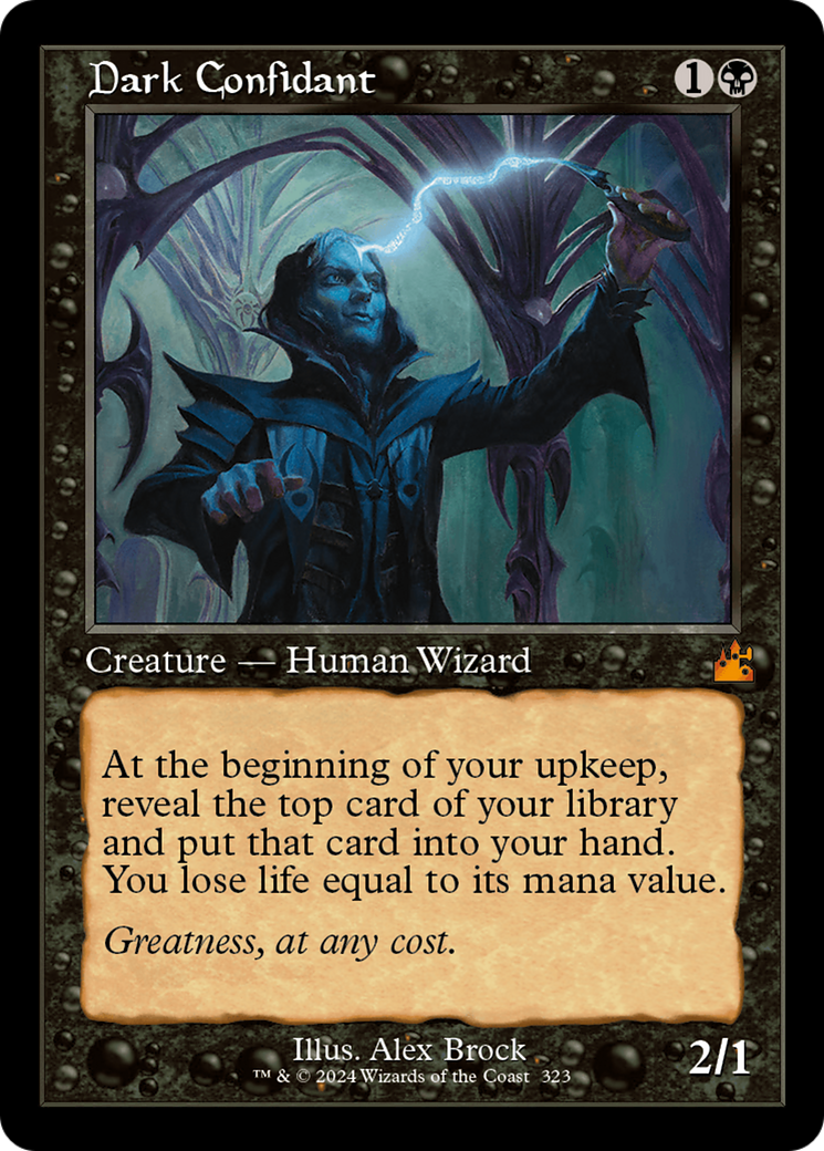 Dark Confidant (Retro Frame) [Ravnica Remastered] Foil