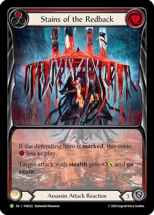Stains of the Redback (Red) (FAB322) Rainbow Foil - FaB Promos