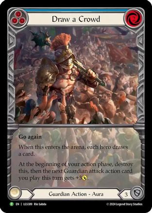 Draw a Crowd (LGS389) Rainbow Foil - Flesh and Blood: Promo Cards
