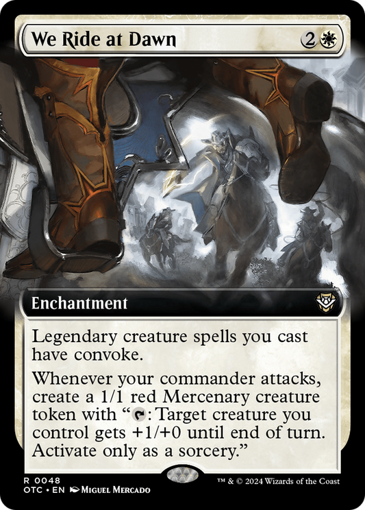 We Ride at Dawn (Extended Art) [Outlaws of Thunder Junction Commander] Foil