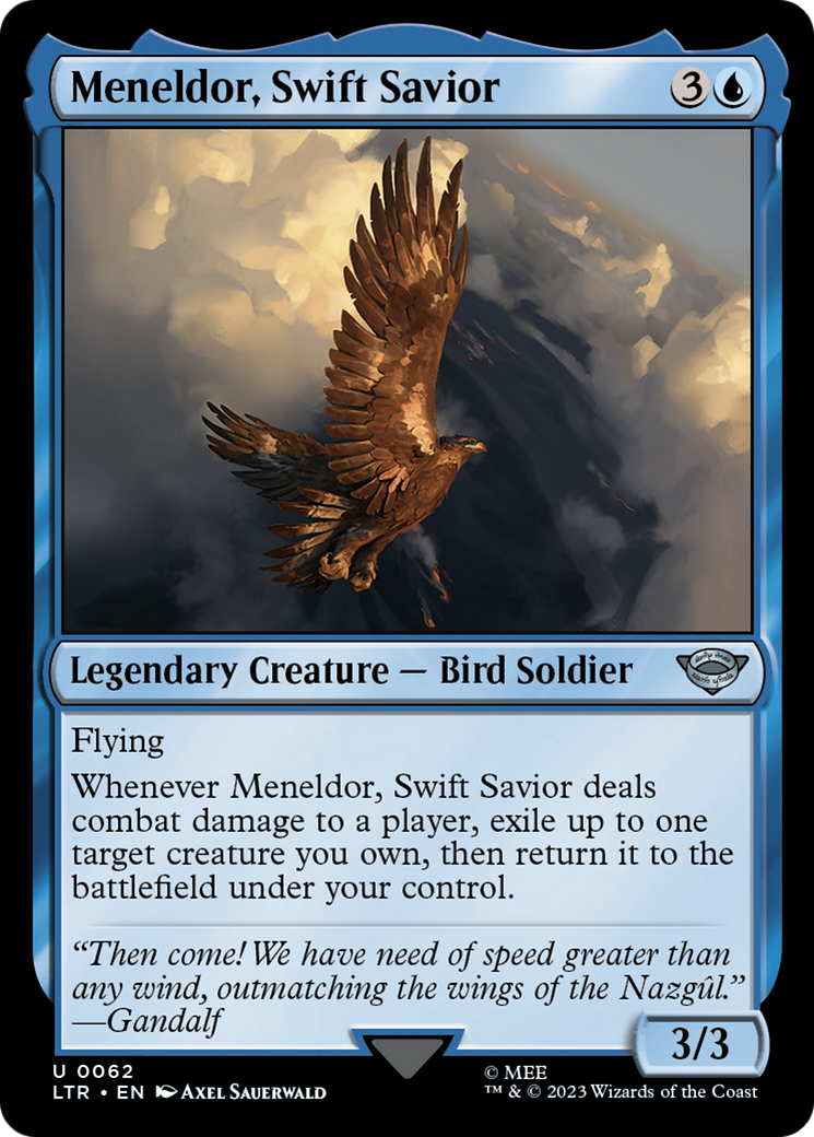Meneldor, Swift Savior (062) Foil - The Lord of the Rings: Tales of Middle-earth