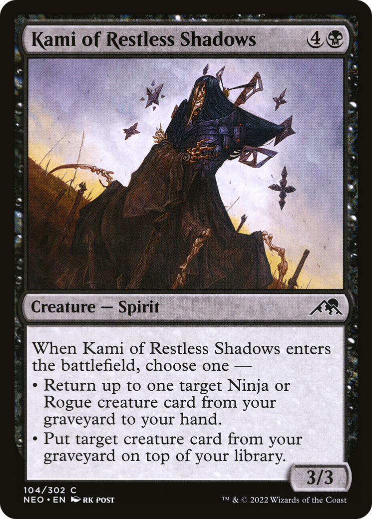 Kami of Restless Shadows [Kamigawa: Neon Dynasty] Foil