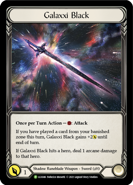 Galaxxi Black [LGS046] (Promo)  Cold Foil | Silver Goblin