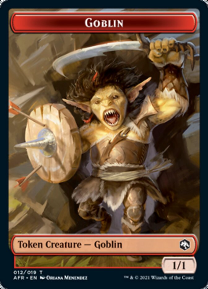 Dungeon of the Mad Mage // Goblin Double-Sided Token [Dungeons & Dragons: Adventures in the Forgotten Realms Tokens] Foil
