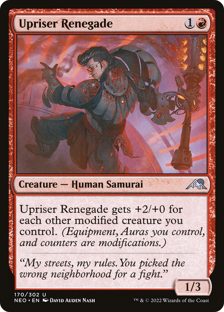 Upriser Renegade [Kamigawa: Neon Dynasty] | Silver Goblin