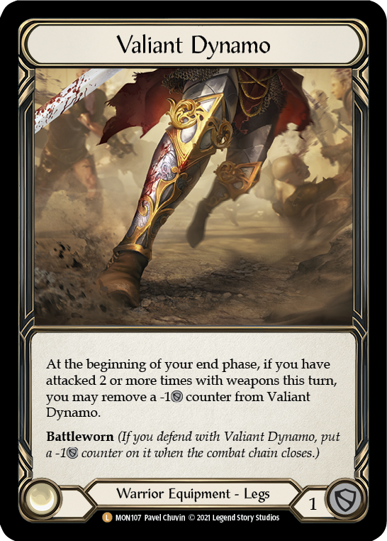 Valiant Dynamo 1st Edition Cold Foil (MON107) - Monarch | Silver Goblin