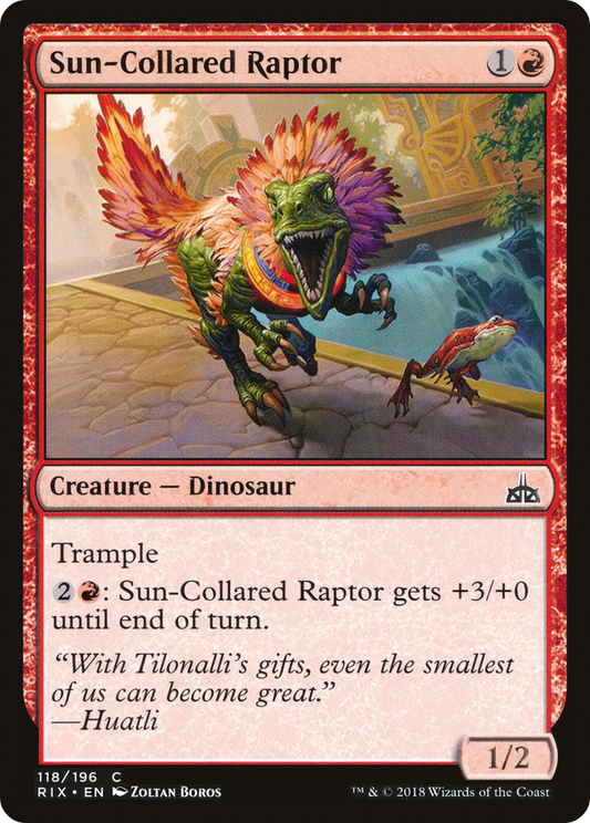 Sun-Collared Raptor [Rivals of Ixalan] Foil