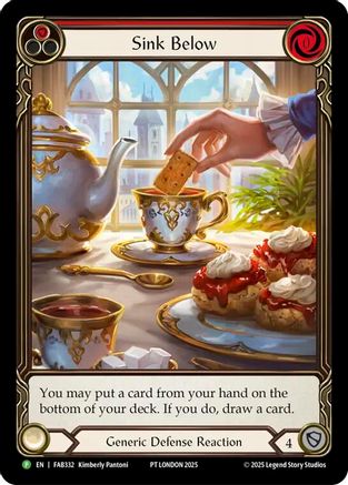 Sink Below (Red) (FAB332) Rainbow Foil - FaB Promos