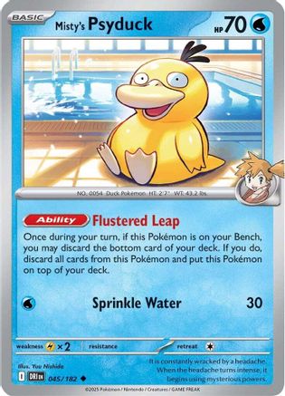 Misty's Psyduck (45) Reverse Holofoil - Destined Rivals