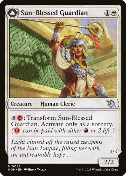 Sun-Blessed Guardian // Furnace-Blessed Conqueror [March of the Machine] Foil