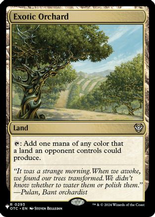 Exotic Orchard (OTC-293) - The List
