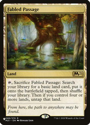 Fabled Passage (M21-246) - The List