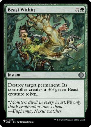 Beast Within (LCC) (233) - The List Reprints