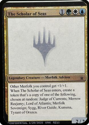 The Scholar of Seas - Un-Known Event Playtest Cards