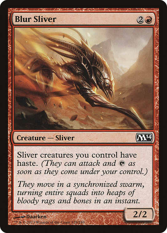 Blur Sliver [Magic 2014] Foil