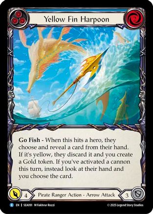 Yellow Fin Harpoon (SEA091) Rainbow Foil - High Seas