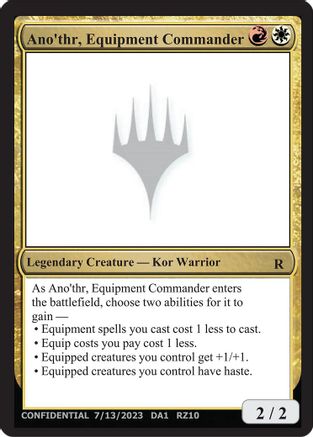 Ano'thr, Equipment Commander () - Un-Known Event Playtest Cards