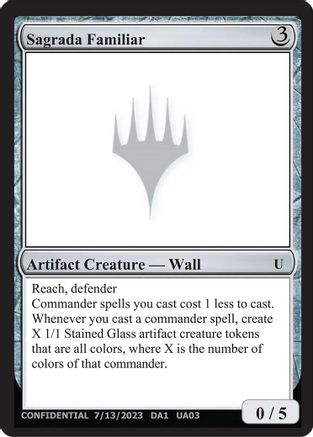Sagrada Familiar - Un-Known Event Playtest Cards