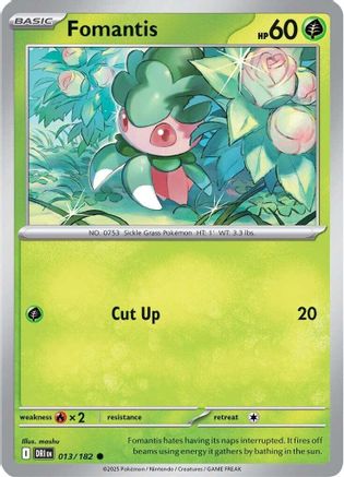 Fomantis (13) Reverse Holofoil - Destined Rivals