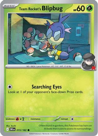 Team Rocket's Blipbug (15) Reverse Holofoil - Destined Rivals