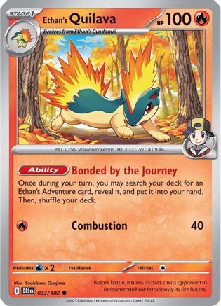 Ethan's Quilava (33) Reverse Holofoil - SV10 Destined Rivals