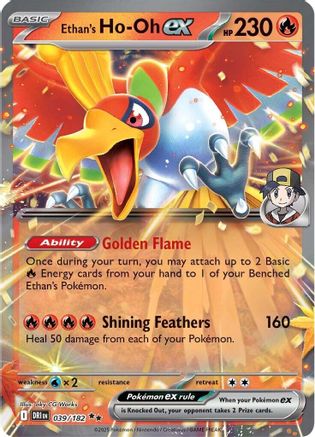 Ethan's Ho-Oh ex - 039/182 (39) Holofoil - SV10 Destined Rivals