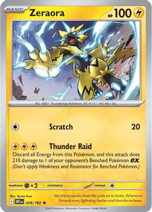 Zeraora (78) Reverse Holofoil - Destined Rivals