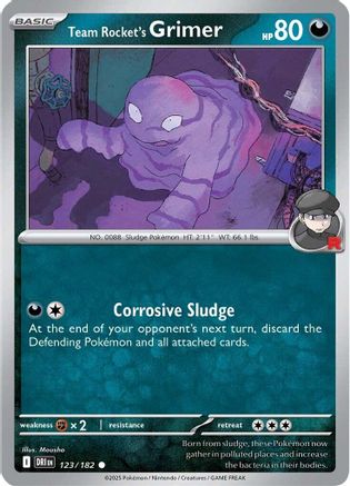 Team Rocket's Grimer (123) - Destined Rivals