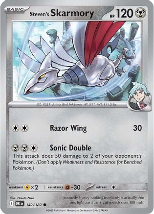 Steven's Skarmory (142) Reverse Holofoil - Destined Rivals