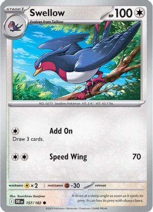 Swellow (157) Reverse Holofoil - Destined Rivals