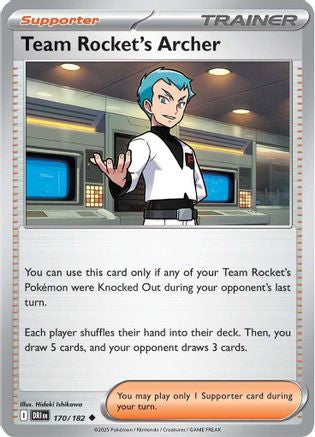 Team Rocket's Archer (170) Reverse Holofoil - Destined Rivals