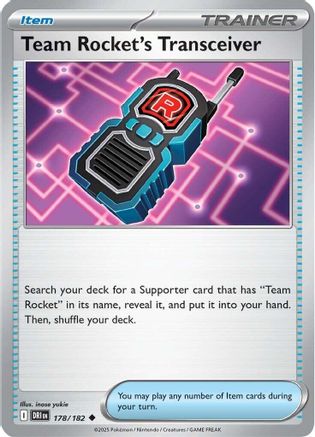 Team Rocket's Transceiver (178) - Destined Rivals