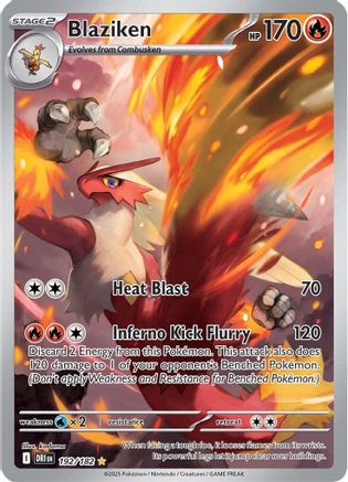 Blaziken - 192/182 (192) Holofoil - SV10 Destined Rivals