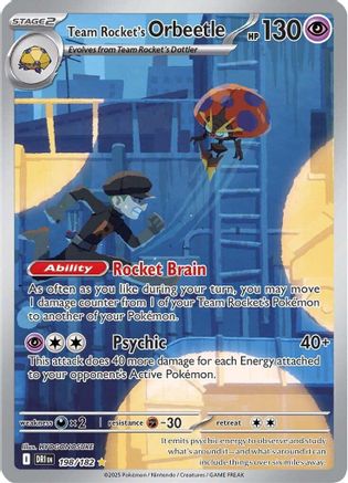 Team Rocket's Orbeetle (198) Holofoil - Destined Rivals