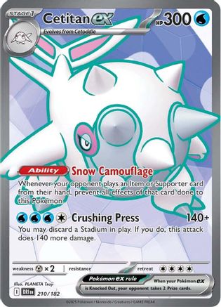 Cetitan ex - 210/182 (210) Holofoil - SV10 Destined Rivals