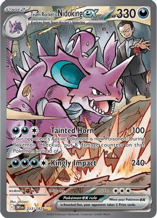 Team Rocket's Nidoking ex (233) Holofoil - Destined Rivals