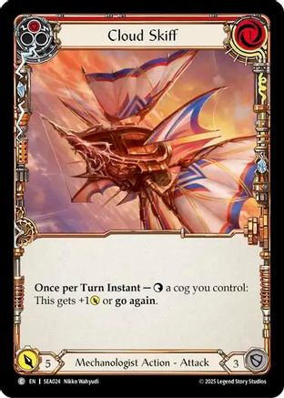 Cloud Skiff (Red) (SEA024) Rainbow Foil - High Seas