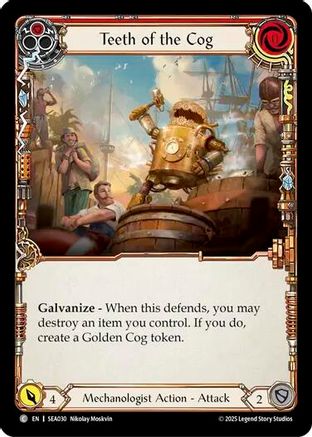 Teeth of the Cog (Red) (SEA030) Rainbow Foil - High Seas
