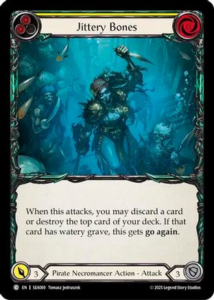 Jittery Bones (Yellow) (SEA069) Rainbow Foil - High Seas