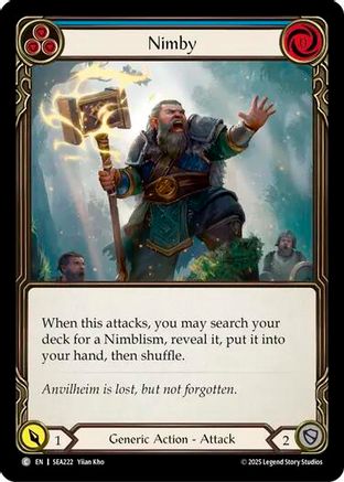 Nimby (Blue) (SEA222) Rainbow Foil - High Seas