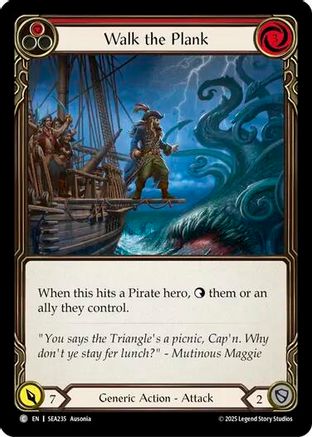 Walk the Plank (Red) (SEA235) Rainbow Foil - High Seas