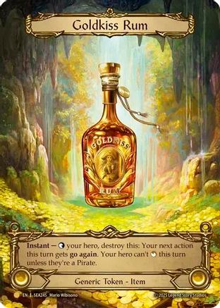 Goldkiss Rum (Double-Sided) (SEA245) Rainbow Foil - High Seas