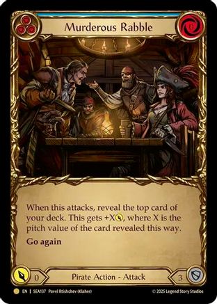Murderous Rabble (Treasure) (SEA137) Cold Foil - High Seas