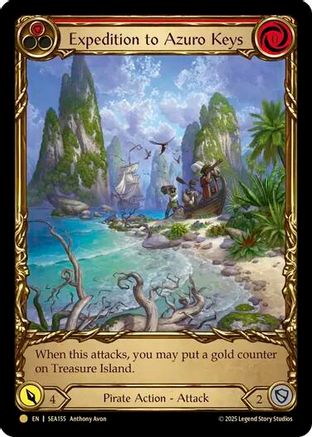 Expedition to Azuro Keys (Treasure) (SEA155) Cold Foil - High Seas